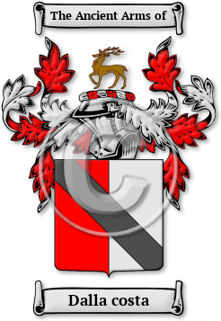 Dalla costa Family Crest Download (jpg) Legacy Series - 150 DPI